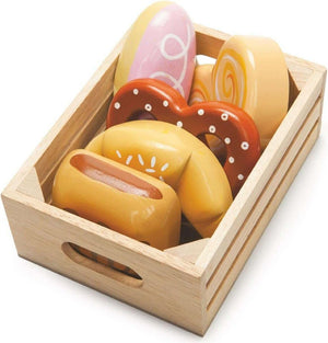 Le Toy Van Brot - Set aus Holz | Backwarenkiste