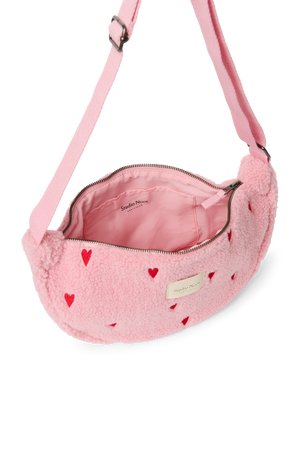 Studio Noos Umhängetasche Teddy "Adult Fanny Pack" | Light Pink Hearts