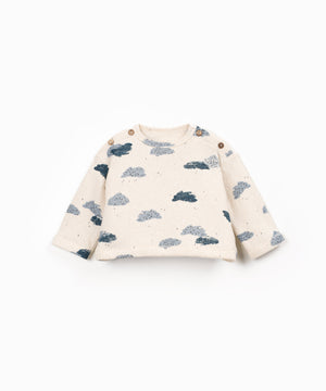 Play Up Pullover Clouds Detail – Kinderbekleidung aus 90.0% Baumwolle/10.0% Recycelte Baumwolle