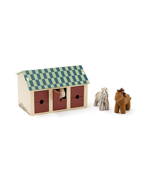 Kids Concept Pferdestall mit Pferden