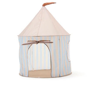 Kids Concept Spielzelt Streifen | Hellblau
