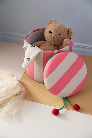 Kids Concept Pouf de rangement | rose