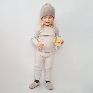 minimalisma Legging en soie et coton « Brave » | Écru
