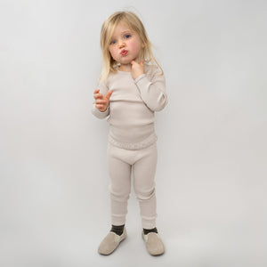 minimalisma Legging en soie et coton « Brave » | Écru