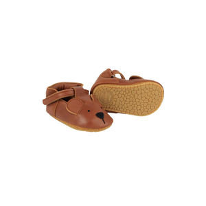 Donsje Baby Shoe "Spark Bear" | Cognac Classic