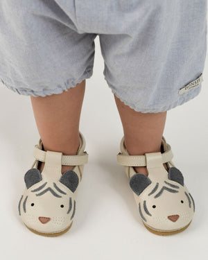 Donsje Babyschuh "Spark White Tiger" | Cream
