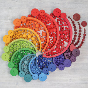 Grimm's 36 Grosse Holzperlen | Bunt