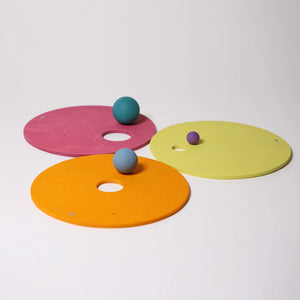 Grimm's Stacking Stones Rolling Discs Warm Classic | Pastel