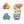 Grimm's Stacking Stones Rolling Discs Warm Classic | Pastel