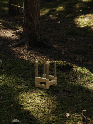 Ferm Living Modulares Kerzenhalter-Set Newel | Travertine