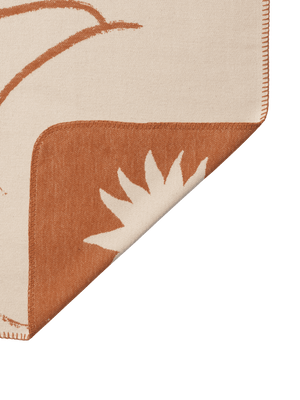 Ferm Living Skye Decke - Sienna/Parchment