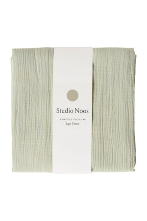 Studio Noos Mulltuch Bio-Baumwolle – Swaddle Uni Medium | Green