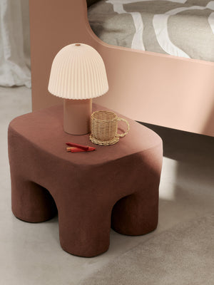 Ferm Living Frill Tragbare Lampe | Rose/Weiss