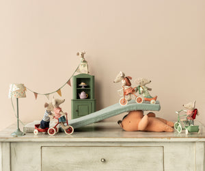 Maileg Tricycle Mouse Big Sister | Coral