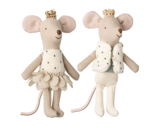 Maileg Souris Royales Jumelles | Petite Soeur et Frère dans une Boîte d'Allumettes