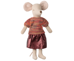 Maileg Rock und gestrickter Pullover, Mama Maus