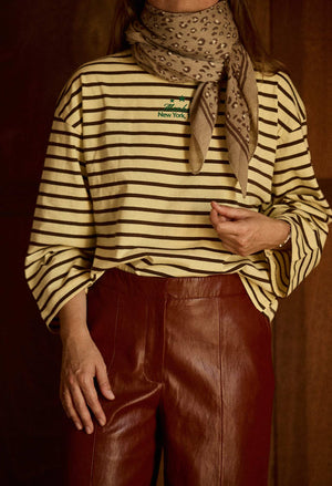Gabrielle Paris Wollschal | Leopard Beige