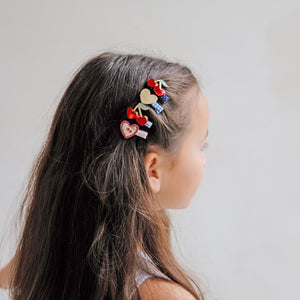 Mimi & Lula Mini Haar-Clips "Red Cherries"