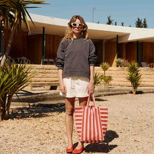 Rose in April "Elisabeth" Tasche | Ziegel / Marshmallow