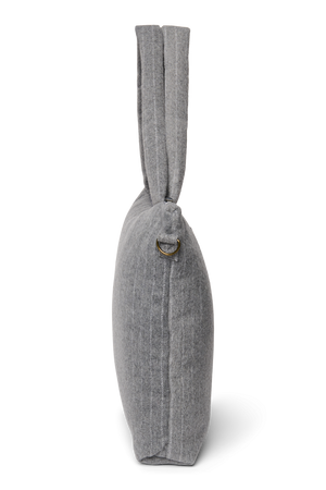 Studio Noos Sac à Langer Flanelle Chalkstripe "Diaper Bag" | Gris Clair