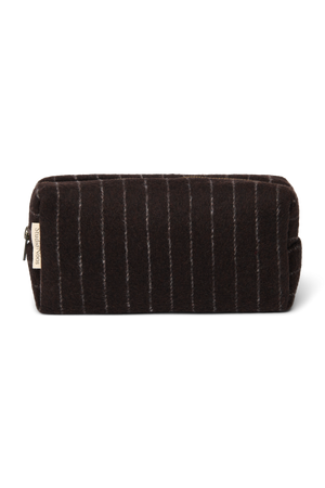 Studio Noos Tasche Flannel Chalkstripe "Pouch" | Brown