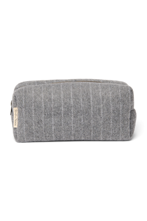 Studio Noos Tasche Flannel Chalkstripe "Pouch" | Light Grey