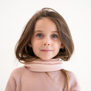 Minimalisma Loop-Schal Seide Baumwolle" Birk" in Sweet Rose – Detailansicht 3