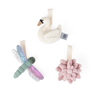 Sebra Aktivitäts-Spielzeug, Blume/Libelle/Schwan Multi