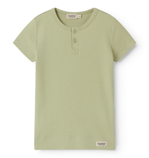 Kinder-T-Shirt von MarMar Copenhagen, Plain Tee SS grün weich & dehnbar, aus Modal und Bio-Baumwolle