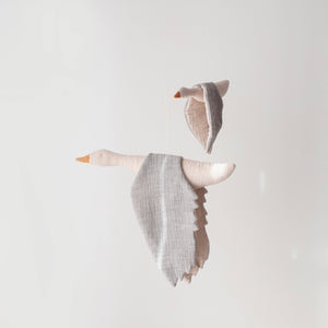 Monocrom Mobile Stoffvogel | Grau