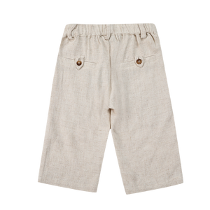 Donsje Pantalon "Dado" Blanc chaud chiné