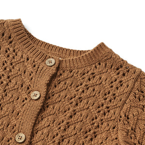 Wheat Strick-Cardigan "Celia" Caramel