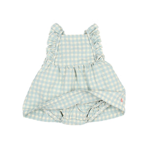 Búho Kleid "Gingham" | Aqua