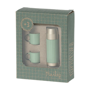 Maileg Thermoskanne und Tassen Maus | Mint