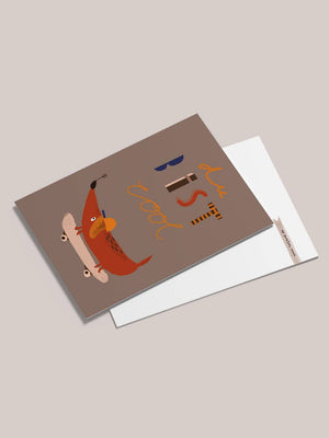 Halfbird Postkarte "Dackel Detlef | du bist cool"