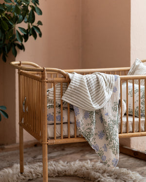 Garbo & Friends Lot de 2 langes en mousseline Stripe Anjou