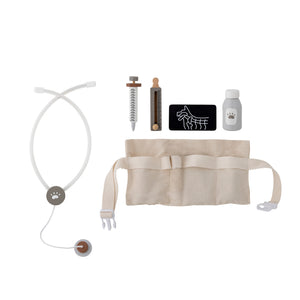 Bloomingville MINI Doran Tierarzt-Spielset aus FSC-zertifiziertem Lotusholz
