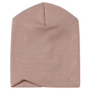 Engel Beanie, Wolle-Seide | Dustyrose