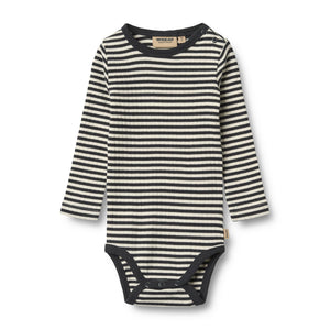 Wheat Body Rib  "Spencer" Navy Stripe 2 Stück