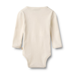 Wheat Wickelbody Langarm Pil in Ivory – Detailansicht 3