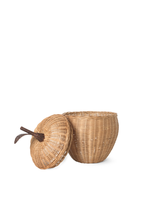 Ferm Living Apple Geflochtener Aufbewahrungskorb – Gross | Natur