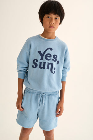 Cozmo Pullover Blue – nachhaltige Kinderbekleidung | lilya.ch