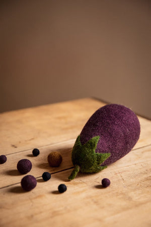 Muskhane Filz Aubergine