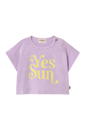 Cozmo T-Shirt Lavender – nachhaltige Kinderbekleidung | lilya.ch