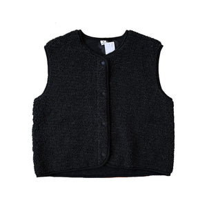 Alwero Erwachsene Bio Wollweste "TYB" | Deep Black