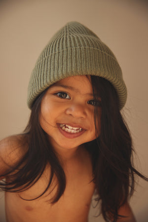 Hvid Kids Beanie Fonzie Artichoke – Detailansicht