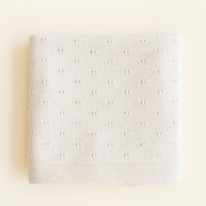 Hvid Babydecke "Bibi" Cream
