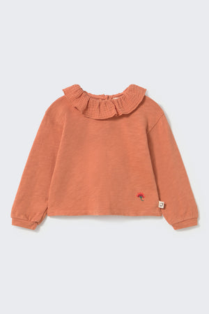 Cozmo Langarmshirt Pink Siena – Kinderbekleidung aus 100% Baumwolle | lilya.ch