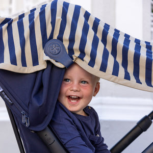 Cloby UV-Decke | Navy/Sandy Stripe