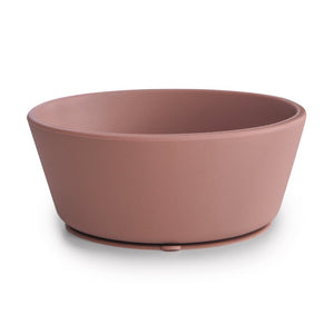 Mushie Silicone Bowl with Suction | Cloudy Mauve